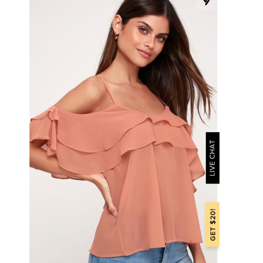 Pink Off Shoulder Top - Picture 4 of 7